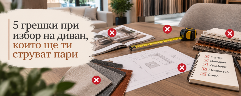 5 грешки при избор на диван, които ще ти струват пари